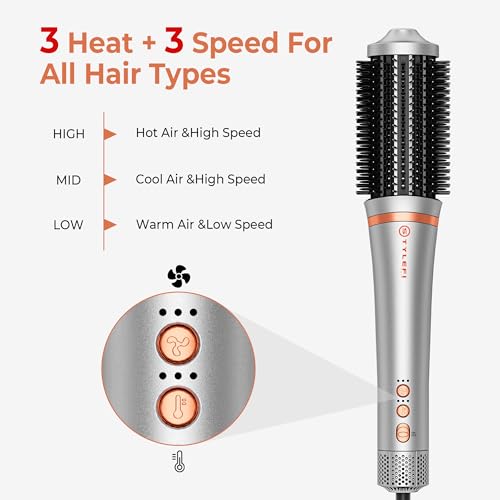 XL Volumizer Hair Dryer Brush 1500W for Thick Curly Hair