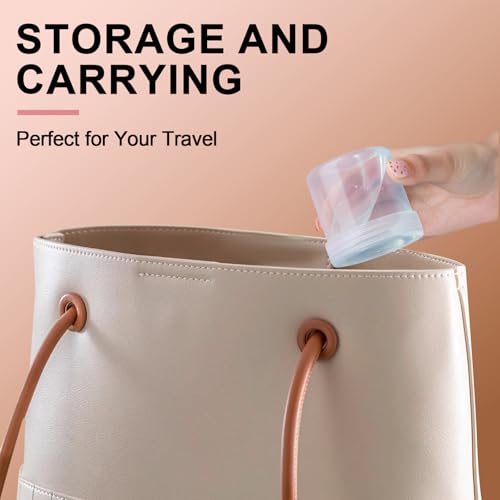 TSA Approved Travel Containers 3.4oz Wide Mouth, 4 Pack