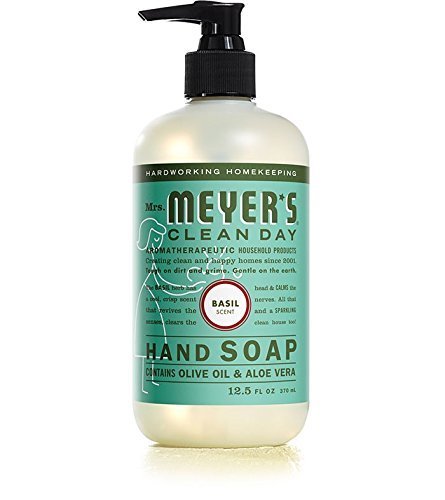 MRS. MEYER'S CLEAN DAY Liquid Hand Soap 3 Scent Variety Pack, Lemon Verbena, Lavender, Basil 3 CT (Variety Pack)