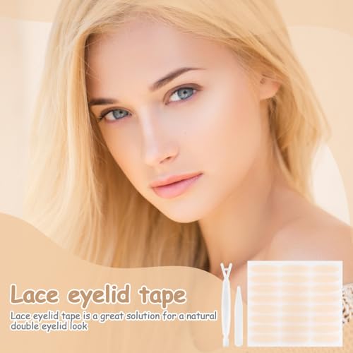 FOMIYES 240Pcs Lace Double Eyelid Tape for Hooded Eyes