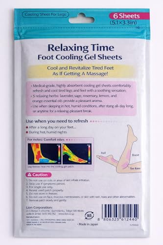 Cooling Foot Patches - 4 Pack of Gel Patches for Tired Feet