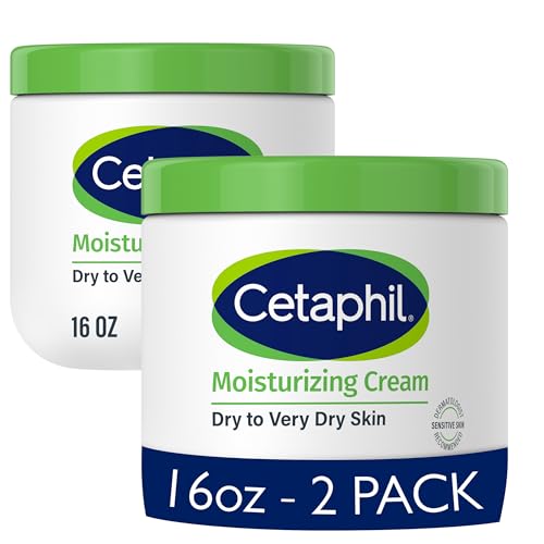 Cetaphil Moisturizing Cream for Dry Skin, 16oz 2-Pack