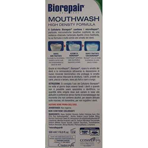 Biorepair Collutorio Mouthwash 500ml/16.9 fl.oz Pack of 2