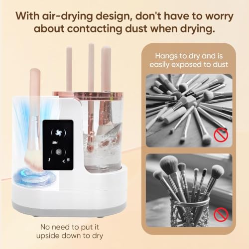 Electric Makeup Brush Cleaner with Auto Dryer - USB Portable