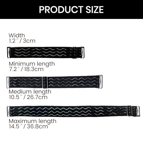 Adjustable Elastic Wig Band with Hooks No Slip Band 3 Pack Black - Wig Accessories