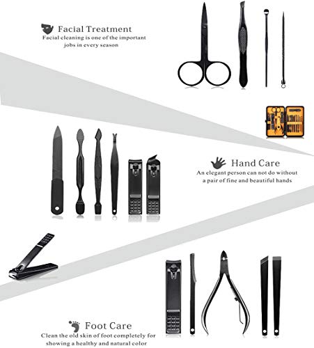 Professional Stainless Steel Nail Clipper & Grooming Kit - 15pcs