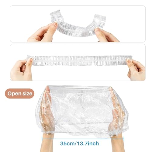 MAQIHAN 100 Large Disposable Shower Caps - Waterproof Hair Caps