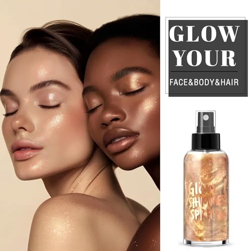 Champagne Body Glitter Spray - Moisturizing Shimmer Highlighter