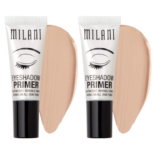 Milani Eyeshadow Primer - 2 Pack | Primer Face Makeup Eye Shadow Primer Base | Makeup Primer for Face | Vegan, Cruelty-Free, Made for Long-Lasting Wear | Use with Eye Shadow Palettes