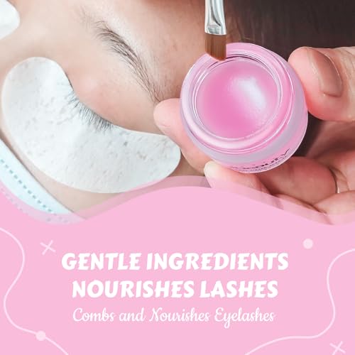 Libeauty Lash Lift Balm Glue Strong Sticky Lash Lift Adhesive Latest Gentle Formula Eyelash & Eyebrow Perm Glue Balm Brow Lamination Gel 10G/0.35OZ
