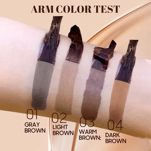 Peel Off Eyebrow Tint Gel with Stencil, Waterproof & Sweatproof