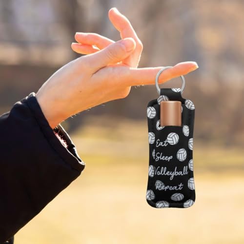Wonderjune 18 Pcs Lipstick Holder Keychain Set