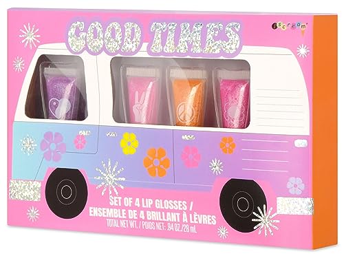 iscream Berry Scented Glitter Lip Gloss Set - 4 Tube Pack