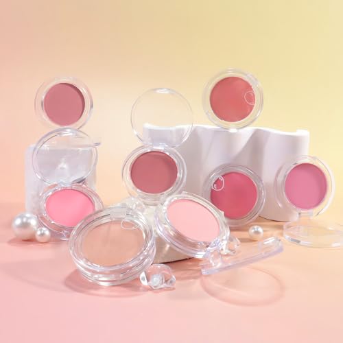 Matte Powder Blush for Cheeks ? Long Lasting Natural Face Blusher Makeup, Lightweight Blendable Cheek Color for Women, Vegan & Cruelty-Free ? #01 Pale Pink