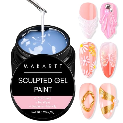 Makartt 3D Gel Nail Art - Clear Sculpting Gel for Nail Designs