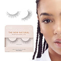 KISS The New Natural, False Eyelashes, White Shirt', 12 mm, Includes 1 Pair Of Fake Lashes, Contact Lens Friendly, Easy to Apply, Reusable Strip Lashes