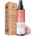 Rose Water Spray for Face - USA Made with Hydrating Natural & Organic Ingredients for Glowing Skin, Alcohol-Free Rosewater Toner Mist with Witch Hazel & Glycerin for Dry and Sensitive Skin
