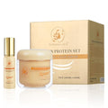 Aomimegel Collagen & Argan Oil Hair Mask Set for Damaged Hair, 16.9 fl oz + 2 fl oz
