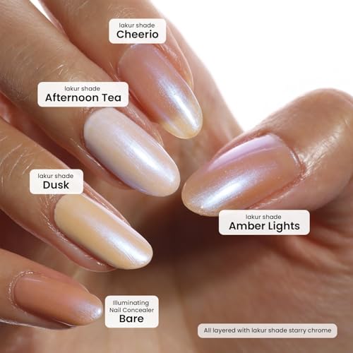 LONDONTOWN Lakur Chrome Glaze Nail Polish - Starry, 0.4 Fl Oz