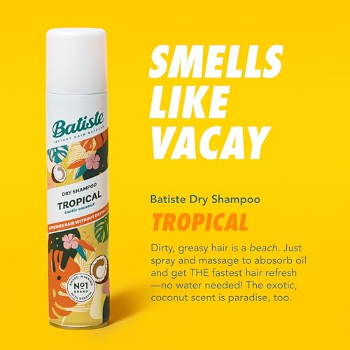 Batiste Tropical Dry Shampoo, 3.81 oz (3-Pack)