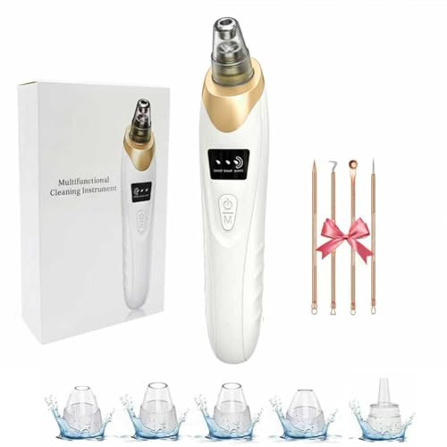 Echtur Electric Blackhead Remover with 5 Suction Heads