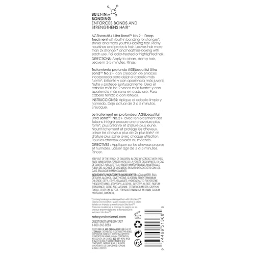 AGE beautiful Shampoo/Conditioner/Deep Treatment Repair with Ultra Bond Building | Strengthens, Protects & Nourishes | Color-Safe | For Color-Treated Blonde Hair