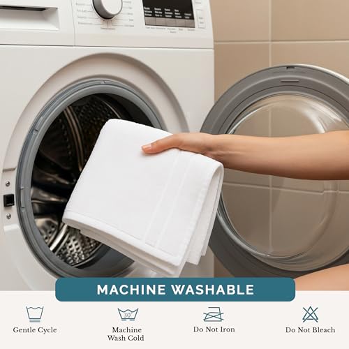 Casa Platino Washcloths 6 Pack 100% Cotton 12x12