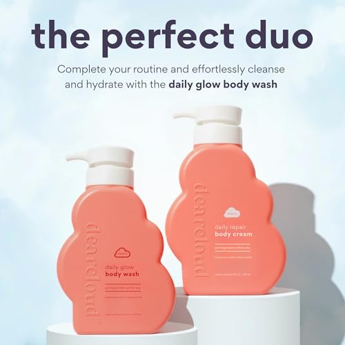 dearcloud Daily Repair Body Cream ? Pomegranate White Tea ? Vitamin E & Hyaluronic acid - Korean Moisturizer & Body Lotion for Dry Skin (16 fl oz)
