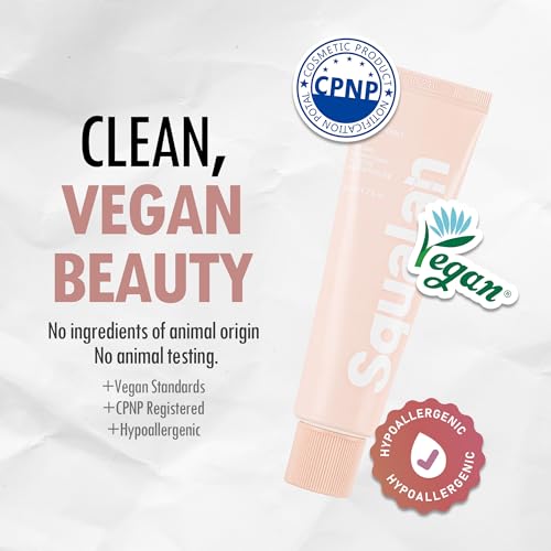 VEGREEN Vegan Squalane 730 Face Moisturizer ? Non-Comedogenic Barrier Repair Cream for Glass Skin, Fast-Absorbing Deep Hydration for Dry & Sensitive Skin, 1.69 fl oz