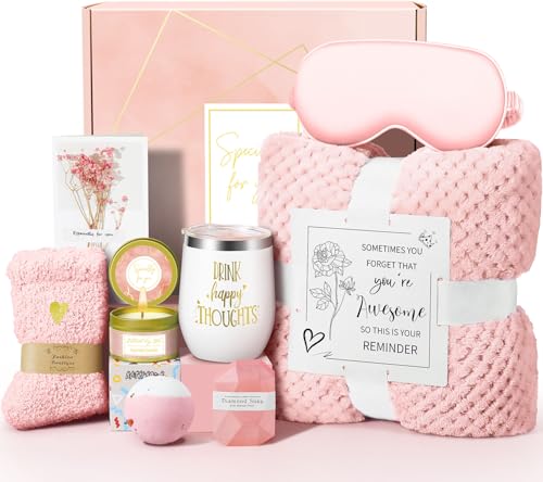 Spa Gift Basket for Women - Birthday Self Care Relaxation Set