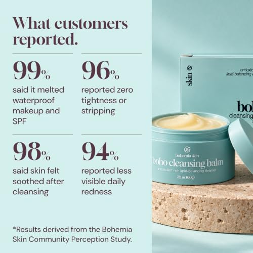 Bohemia Skin Waterproof Cleansing Balm 2.11 oz - Sensitive Skin Makeup Remover