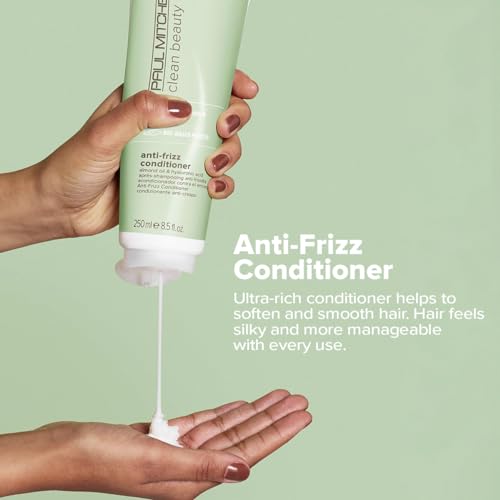 Paul Mitchell Clean Beauty Anti-Frizz Conditioner Ultra-Rich Formula Improves Elasticity For Textured Frizz-Prone Hair