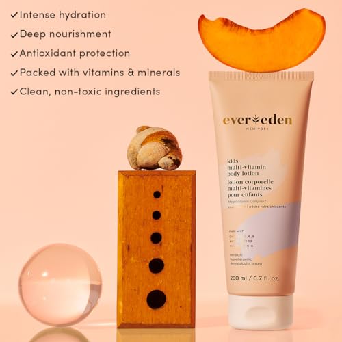 Evereden Kids Multi-Vitamin Body Lotion - Cool Peach, 6.7 fl.oz.
