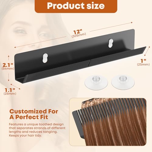 Hair Extension Holder with Suction Cups & Toothed Design