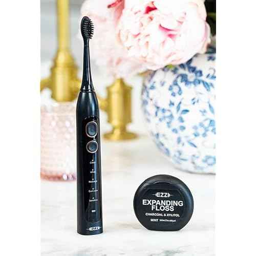 Sonic Electric Toothbrush | Ultra Soft Tapered Bristles | 60-Day Rechargeable Battery | 42,000 Vibrations/Min | for Adults, Sensitive Teeth, Receding Gum Disease, Whitening, Braces, Travel