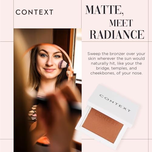 Context Skin Matte Bronzer Powder | Vegan & Cruelty-Free Powder Bronzer for Face | Sun-Kissed Makeup Finish | Long-Lasting, Buildable Coverage Skin Tones | Speed of Sound