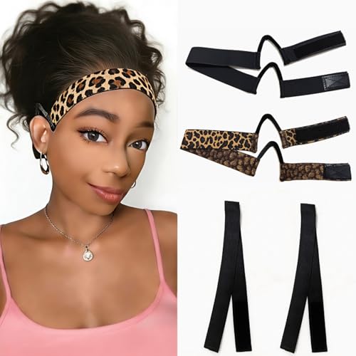 Double-Sided C-Shaped Ear Cut Out Wig Band for Lace Fronts (2-Pack)