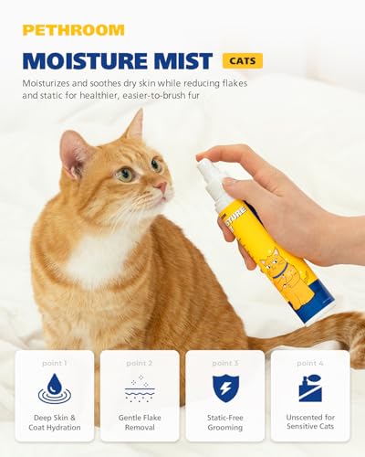 Unscented Cat Moisture Mist - Natural Hydrating Conditioner Spray