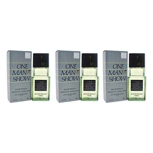 One Man Show By Jacques Bogart For Men. Eau De Toilette Spray 3.3 Ounces (Pack of 3)