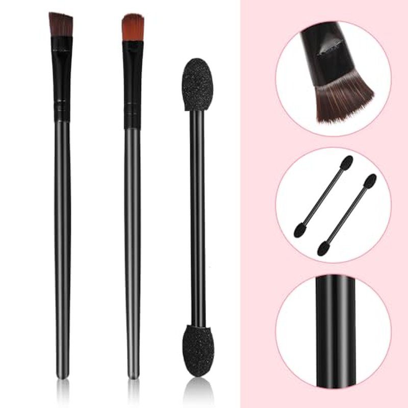 200-Piece Disposable Makeup Brush Set for Eyebrows & Eyeshadow