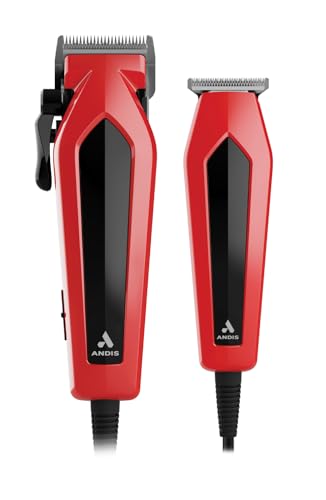 Andis Ultra Clip Corded Hair Clipper & Trimmer Set - 15-Piece Professional Grooming Kit