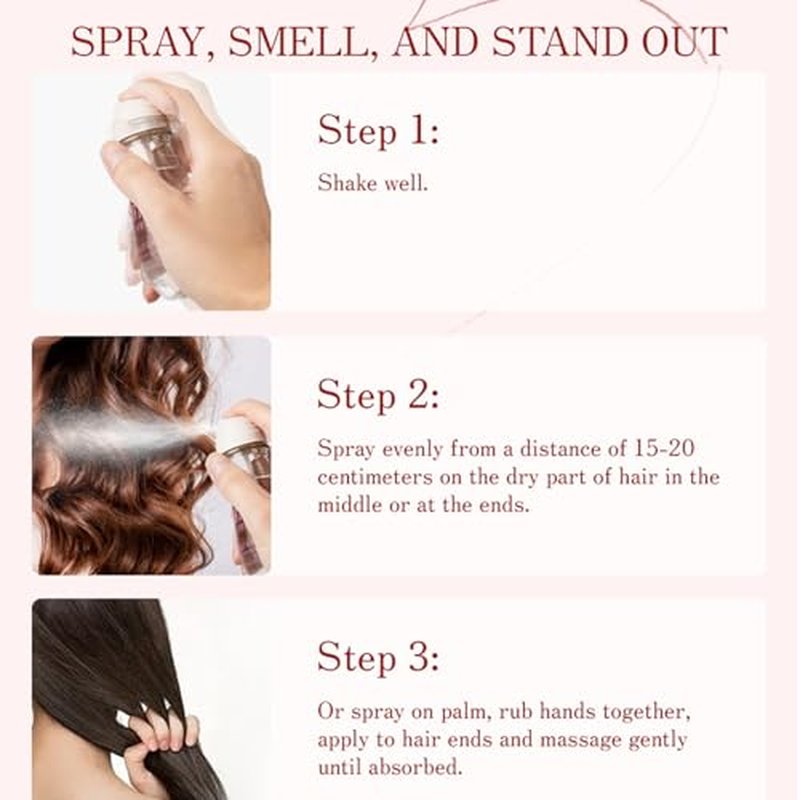 Honey & Rose Hair Perfume with Jojoba & Argan Oil - 2.98 Fl Oz