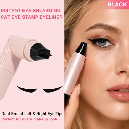 Winged Eyeliner Stamp Pen - Dual-Ended Cat Eye Makeup Tool