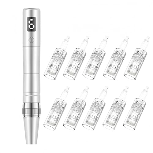 Beauty Roller Pen - 0.25mm Micro-needling - For Face - For Men and Women(white)