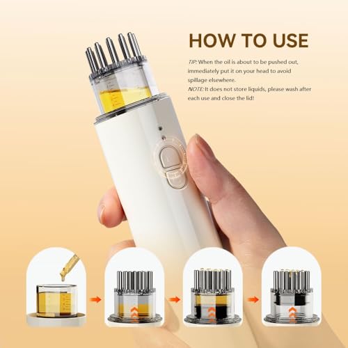 Electric Hair Oil Applicator & Scalp Massager 2-in-1