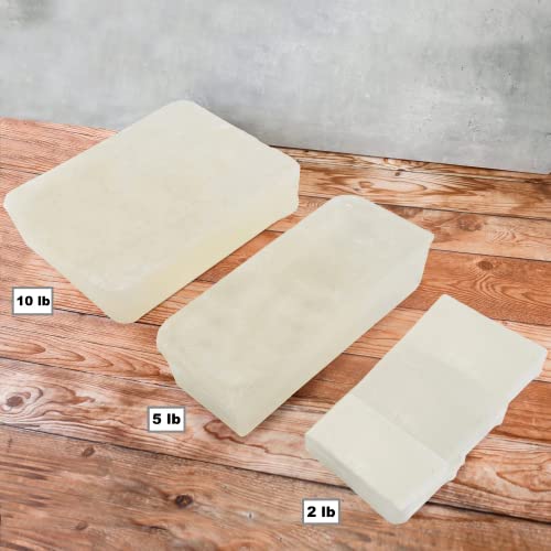 Primal Elements Honey Soap Base - Moisturizing Melt and Pour Glycerin Base for Crafting and Soap Making, Easy to Cut - 10 Pound