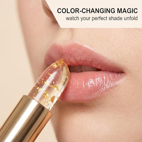 Color Changing Lipstick with Gold Leaf & Hydrating Formula
