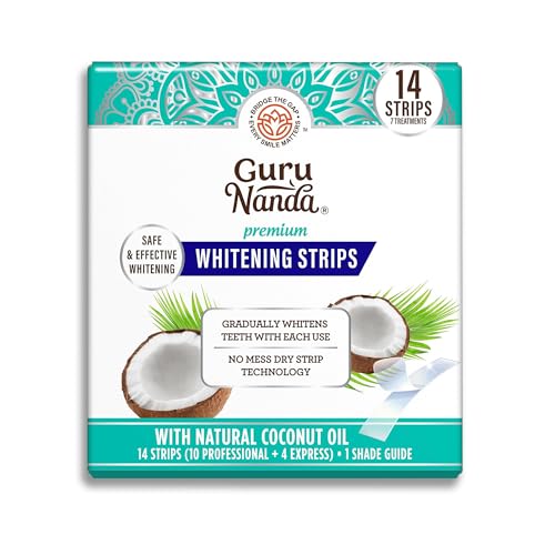 GuruNanda Teeth Whitening Strips Kit - 7-Day Treatment