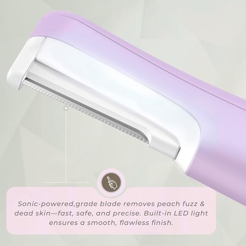 WLU Rechargeable Dermaplane Razor for Women – Painless Facial Hair Removal