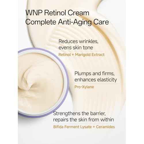 WNP Gentle Retinol Cream for Sensitive Skin, 10¡¿Deep Transdermal Night Cream Anti-Aging Face & Neck Moisturizer with Ceramides, Peptides, Pro-Xylane, Wrinkle Cream for Fine Lines, Firming, Hydrating